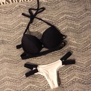 Victoria’s Secret black bombshell bikini top 34C